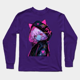 Shinjuku cat girl Long Sleeve T-Shirt